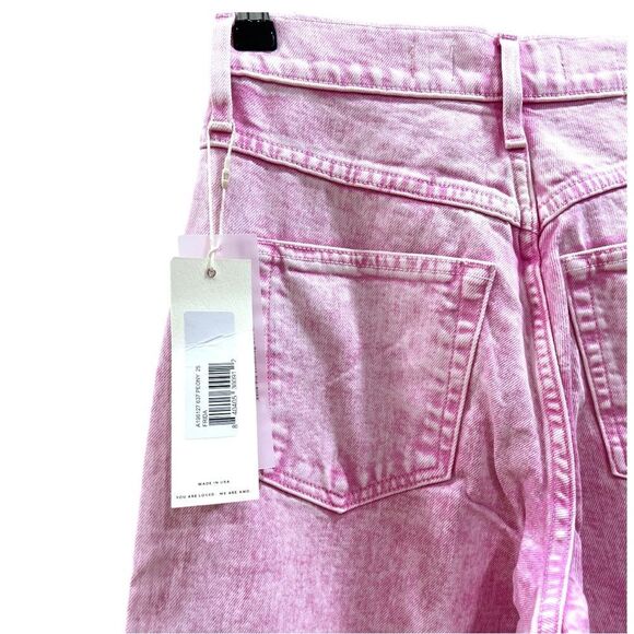 AMO Frida High Rise Wide Leg Jean In Peony Size 25 - Picture 5 of 7